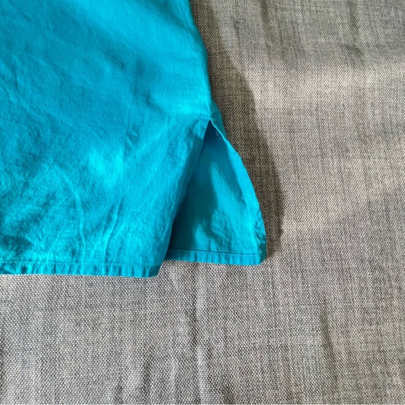 Kaktus Shirt Womens Large Blue Tunic Top Embroidered Boho Hippie Hipster Blouse - Picture 9 of 16